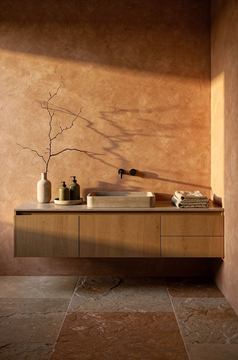 Let a 32-to-36-Inch Vanity Hold the Ground