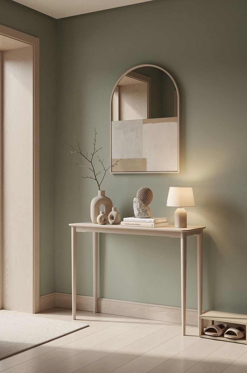Choose a skinny table over a bulky cabinet