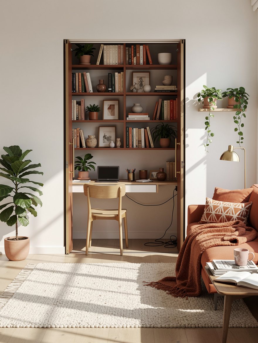 Let a Bookcase Open Into an Office