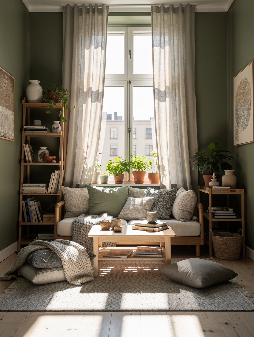 Choose Light Fabric for a Bright Small Room