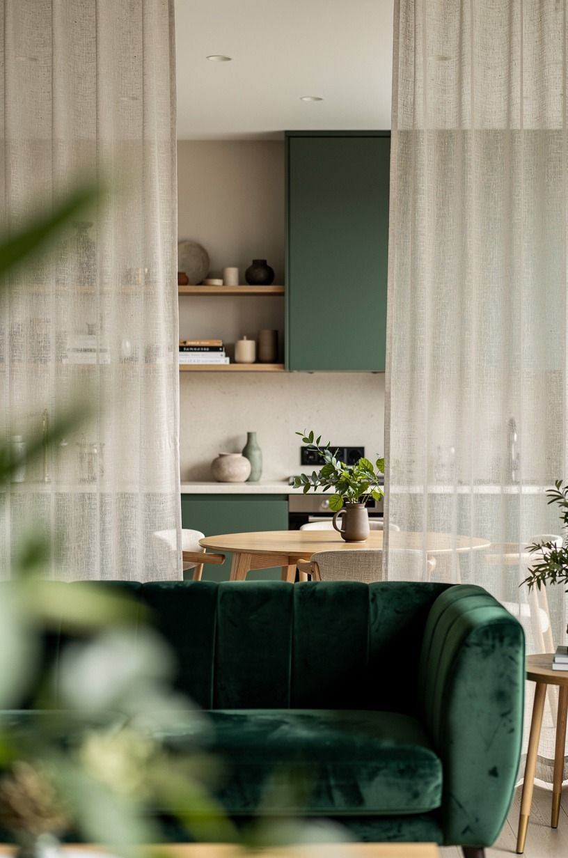 Frame the view with café curtains, not heavy drapery