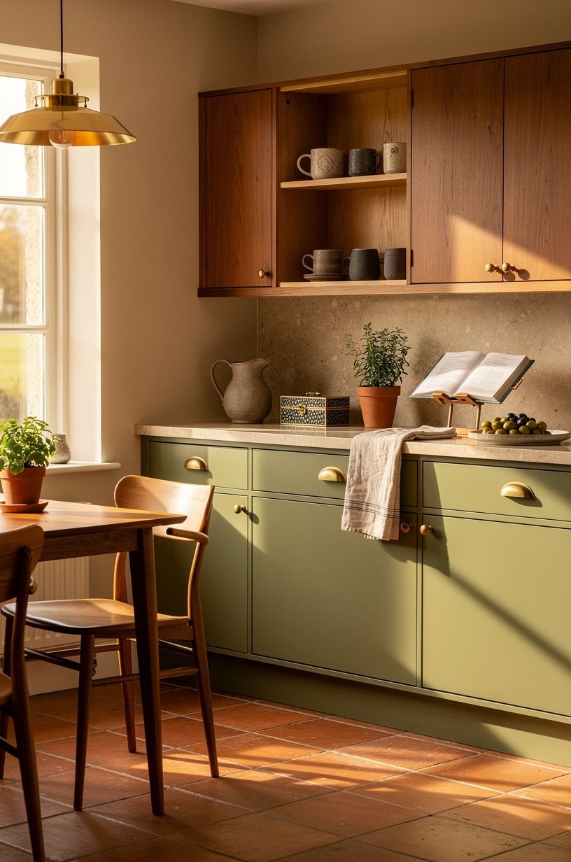 Layer the Two-Wood Rule into a small English cottage interior