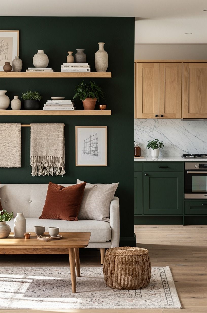 Let the wall carry cottage interior design inspiration