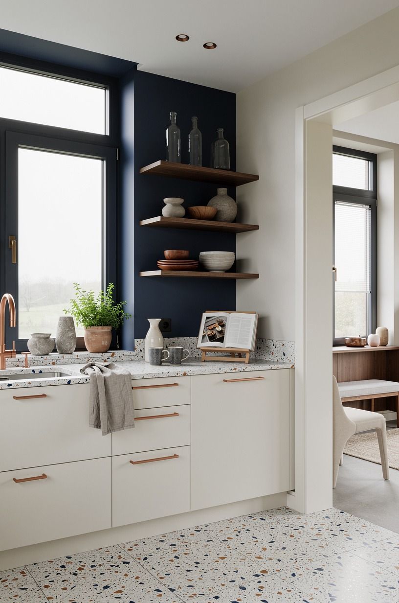 Paint the window wall with the Soft-Frame Method