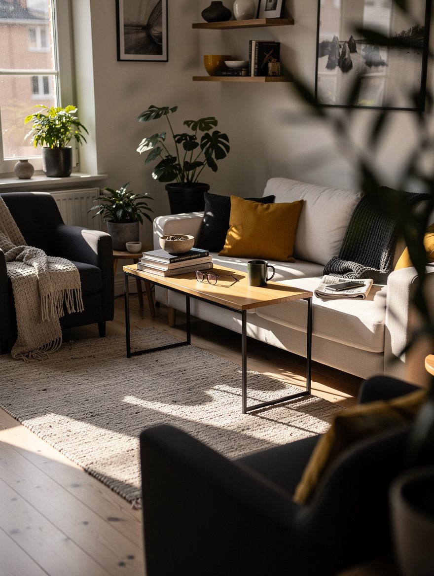 Tuck a C-Table Under the Sofa