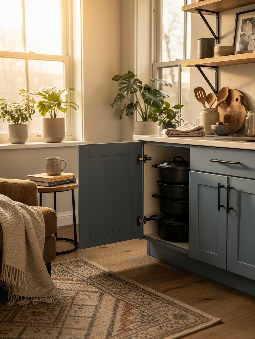 Nest Cast-Iron Pieces in One Cabinet Slot