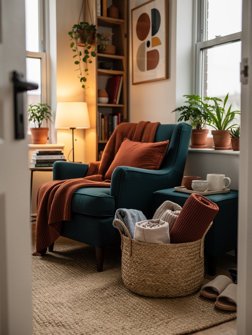 Contain Soft Clutter in a Woven Basket