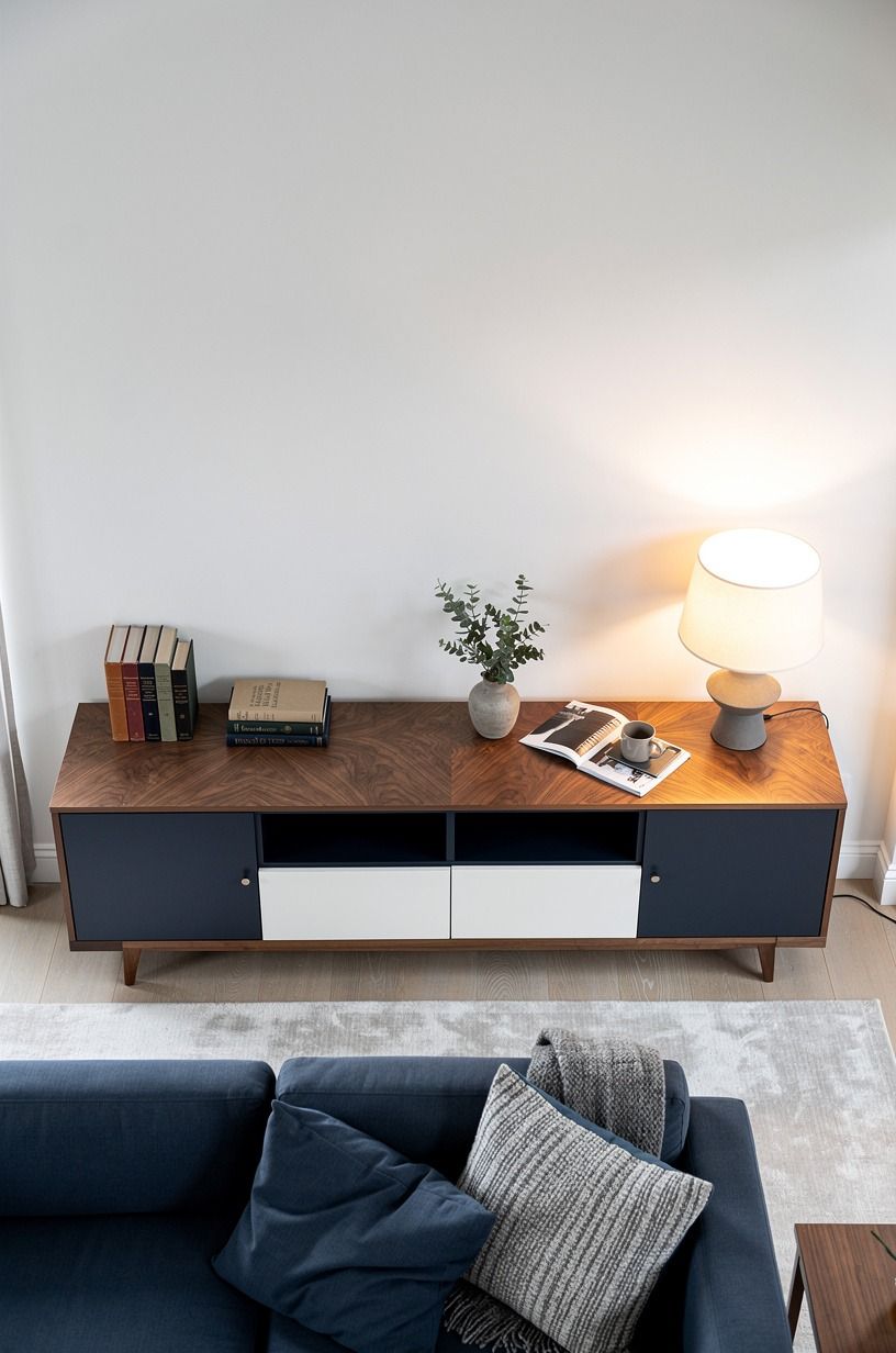 The Two-Wood Rule keeps storage from looking flat