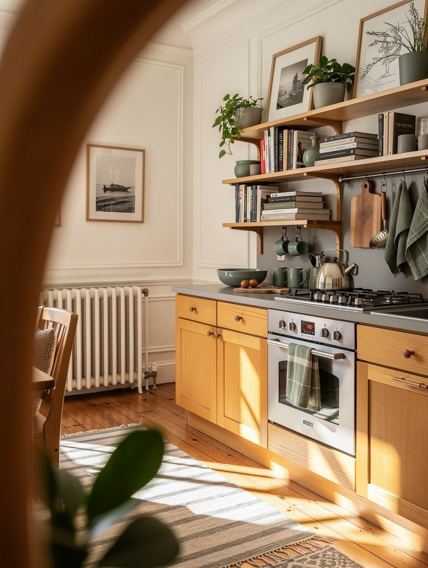 Choose Simply White for Honey-Toned Wood