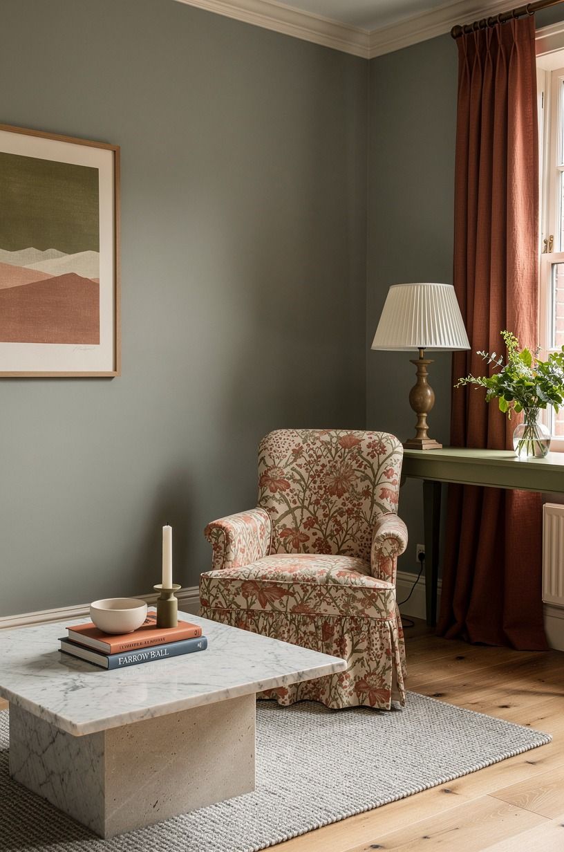 Paint one small room in Farrow & Ball Pigeon