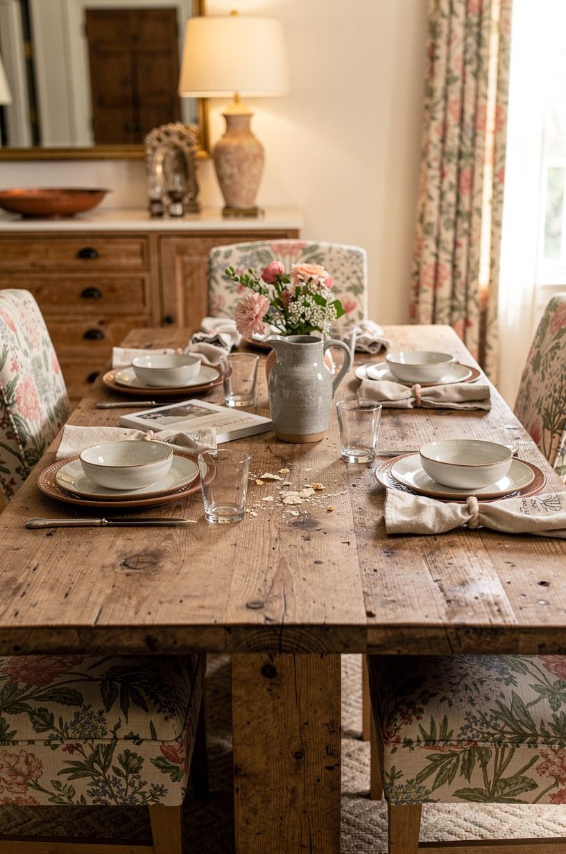 Set a table that looks used, not rented