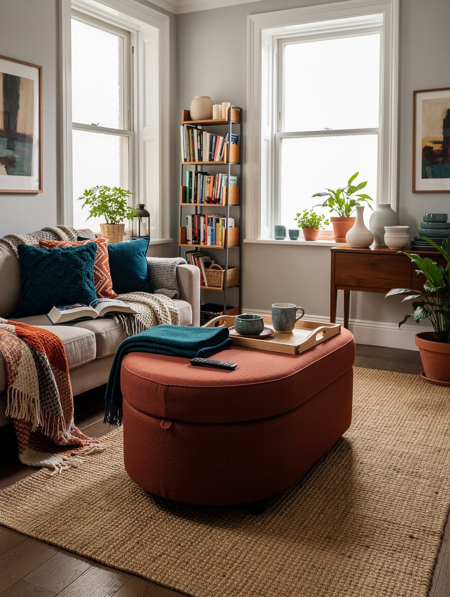 Use an Oval Shape to Ease a Narrow Room