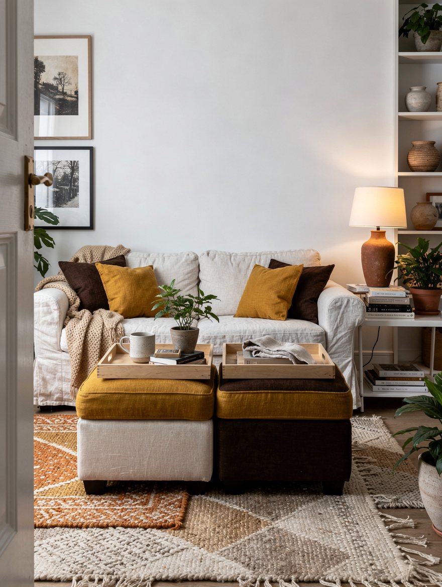Use Two Tray Panels When the Room Does Double Duty