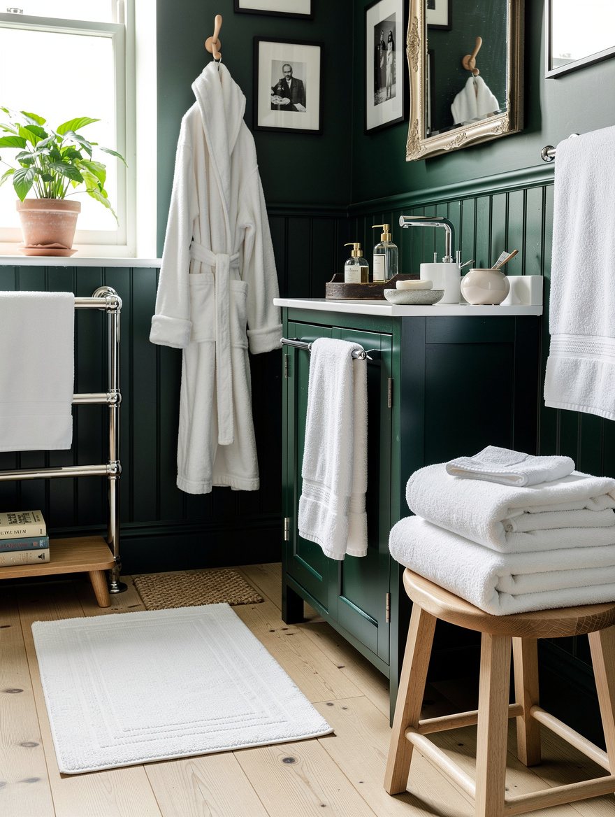 Use Thick White Linens as Decor