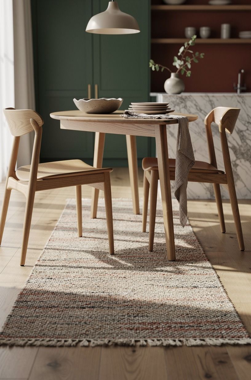 Layer a washable runner instead of a giant rug