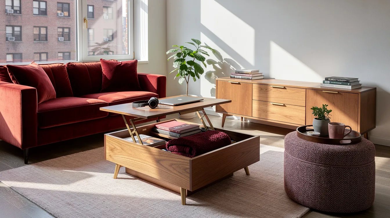 12 Small Living Room Furniture Finds That Double as Storage