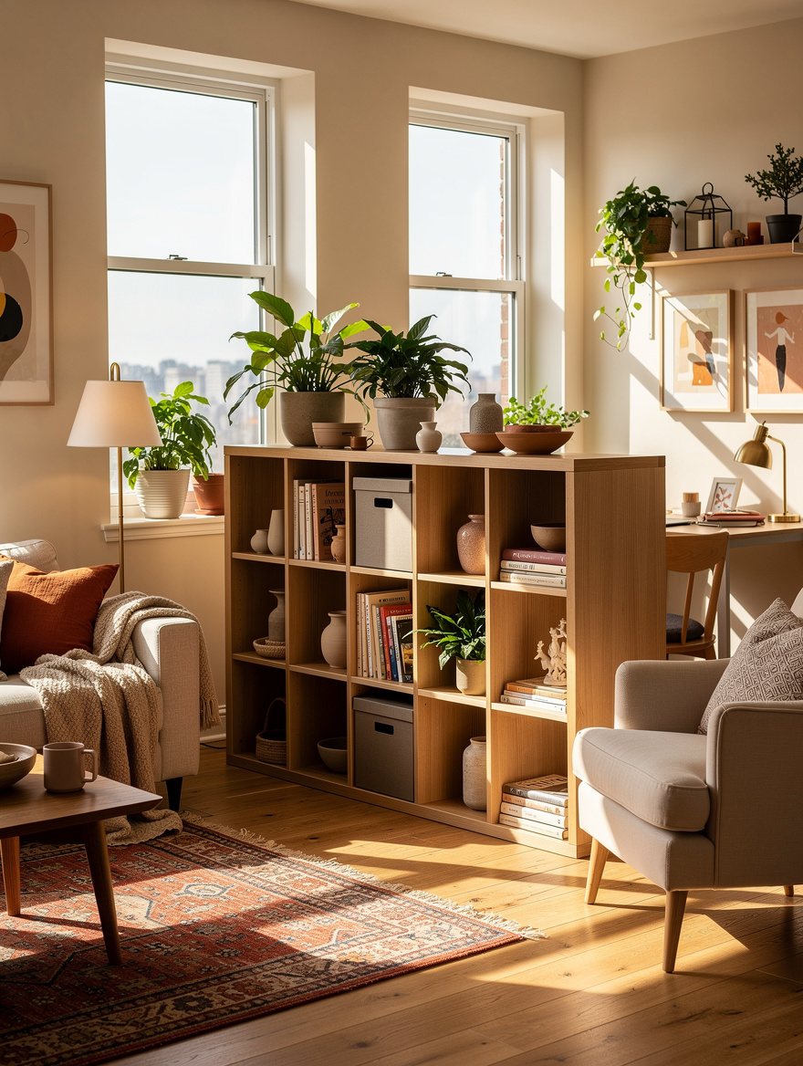 Float a KALLAX Between Living and Work Zones