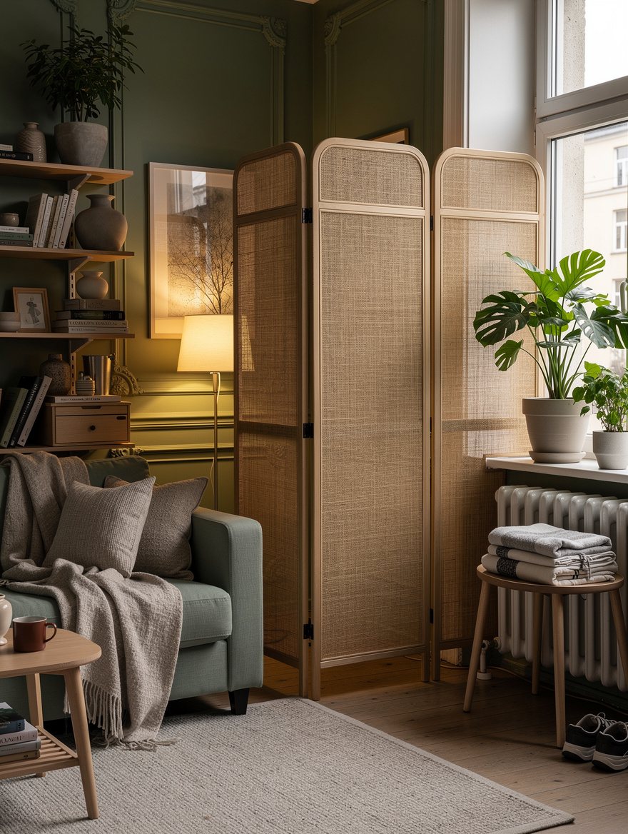 Bring Warmth With a TOLKNING Rattan Screen