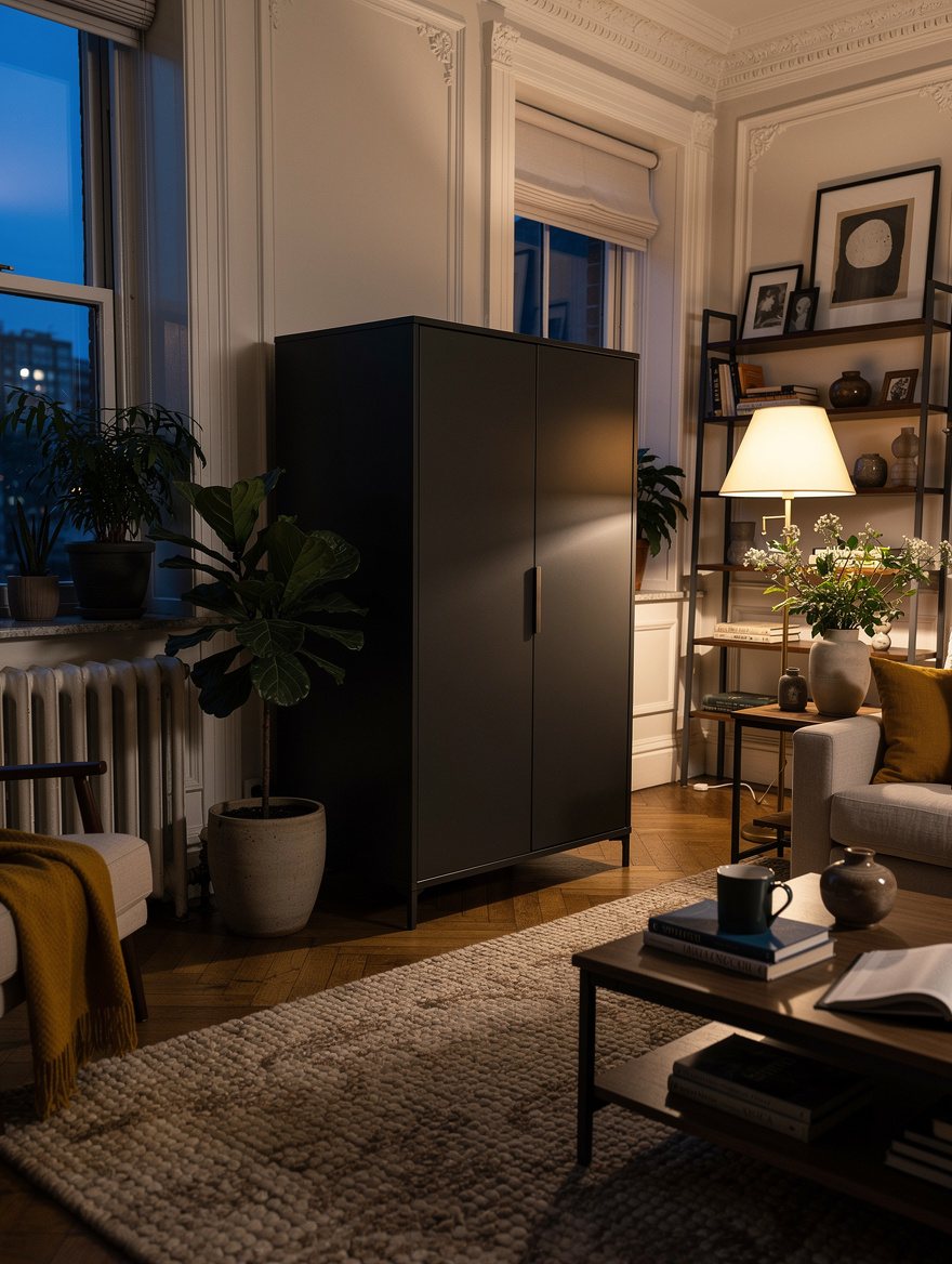 Turn the Cabinet Perpendicular to the Wall