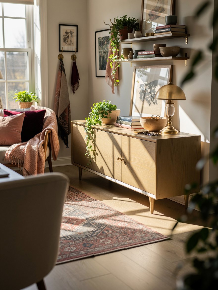 Let a Low Credenza Préservé the View