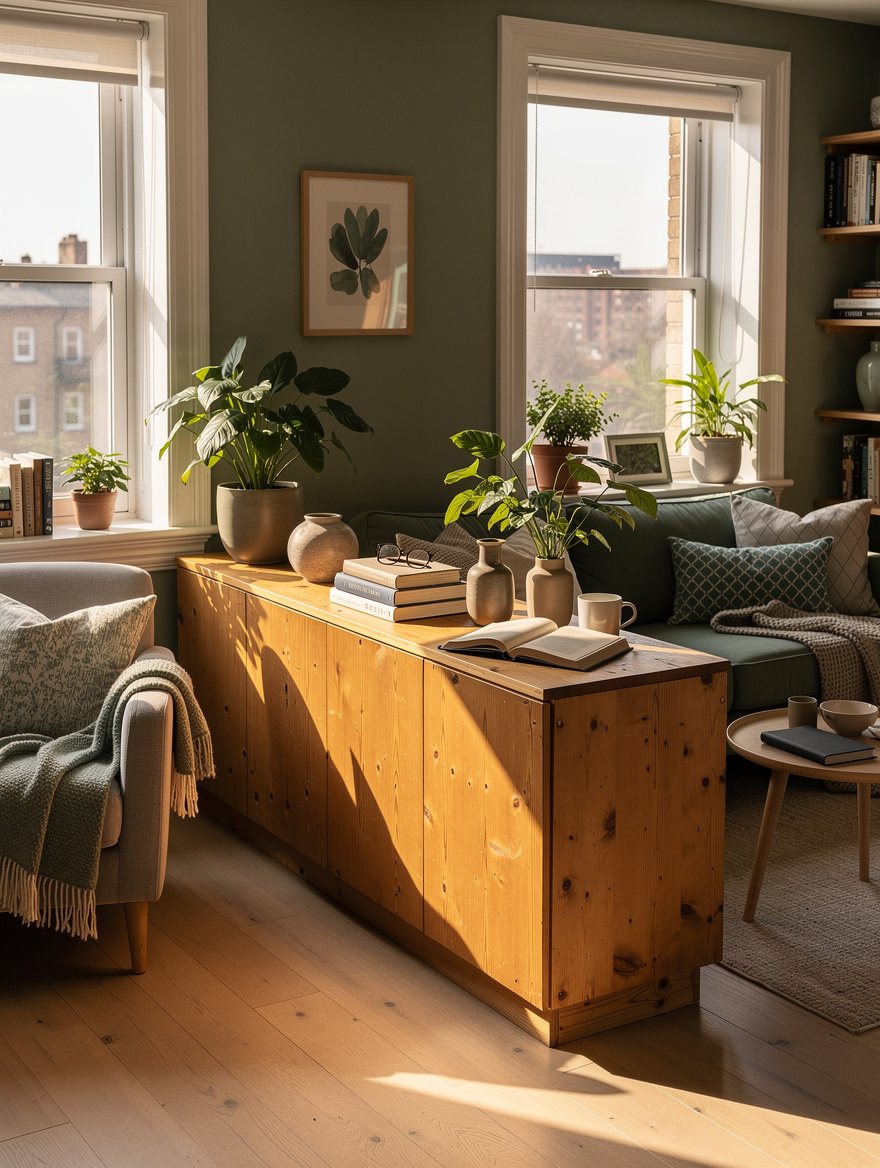 Favor Solid Pine for a Low Divider