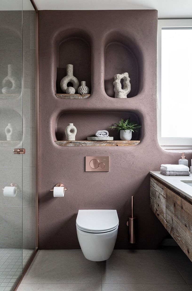 Make the toilet wall earn its square footage