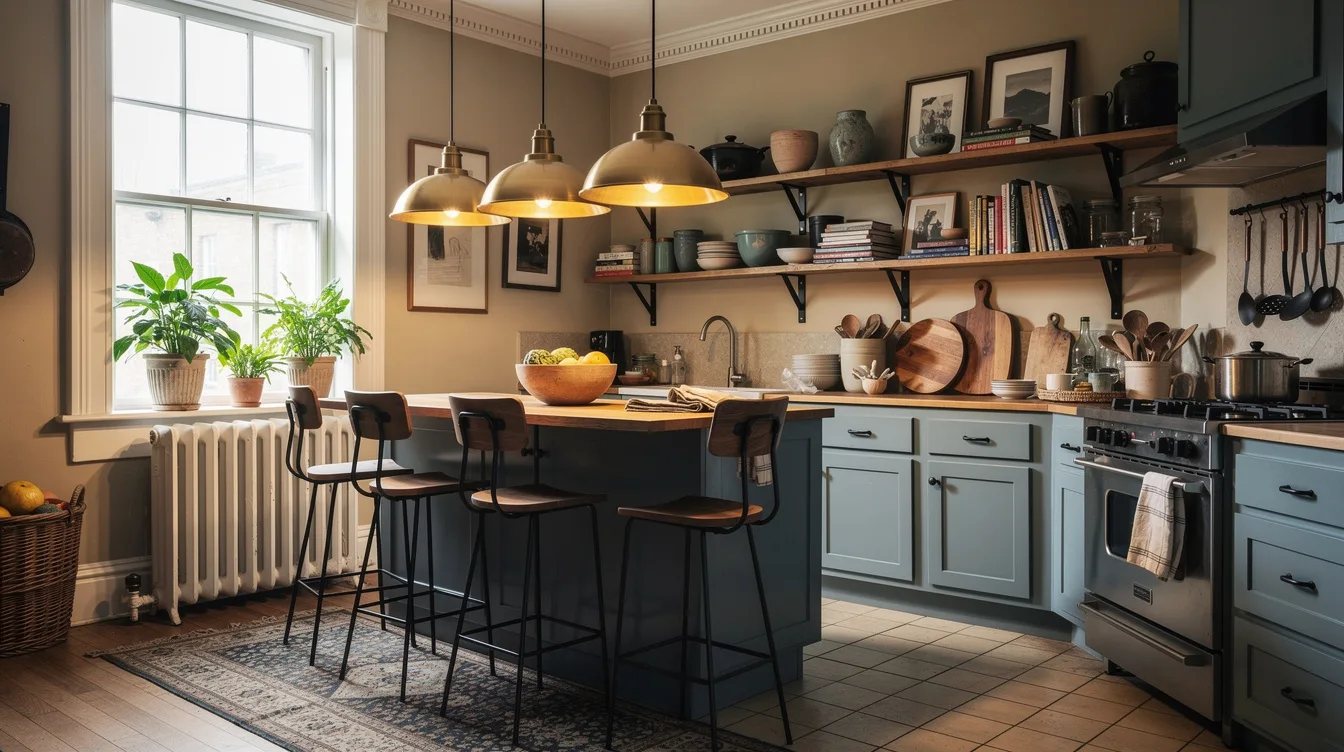 Choose Aged Brass for Instant Contrast