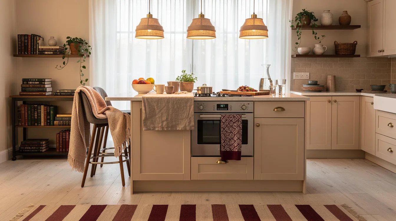 Pick Linen Shades for a Kitchen That Needs Warmth