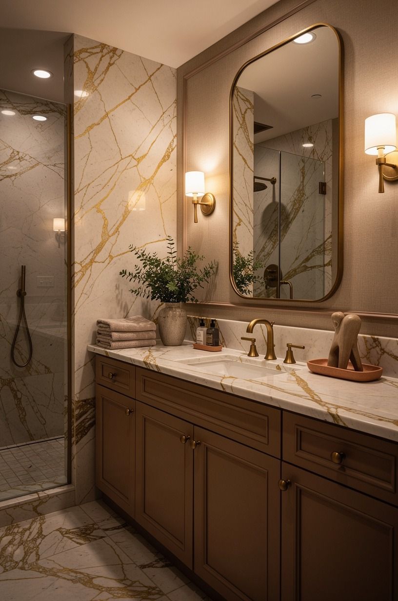Skip Blue-White Bulbs for Amber Evening Light (cool shower lighting)