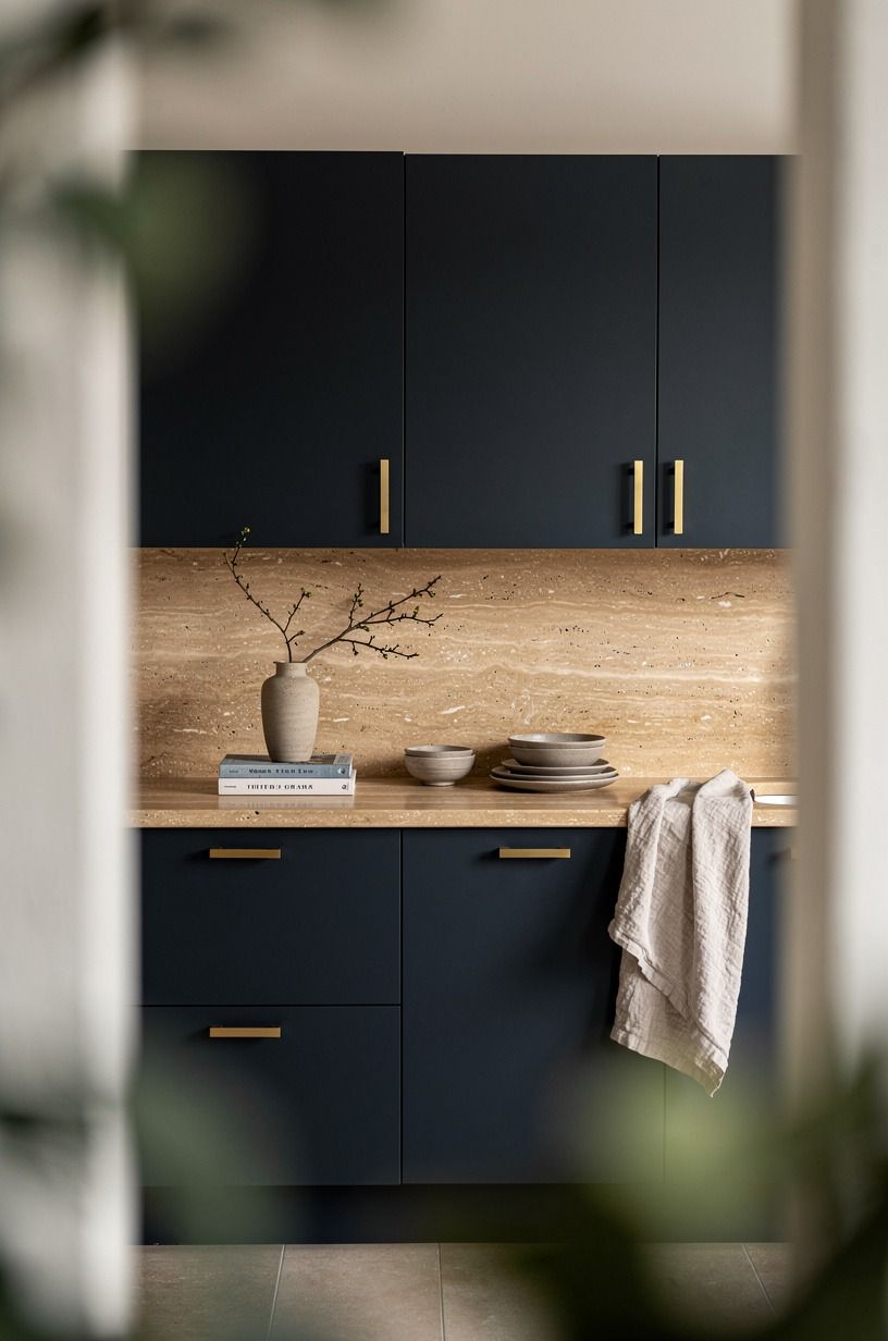 Swap shiny pulls for unlacquered brass that changes with you