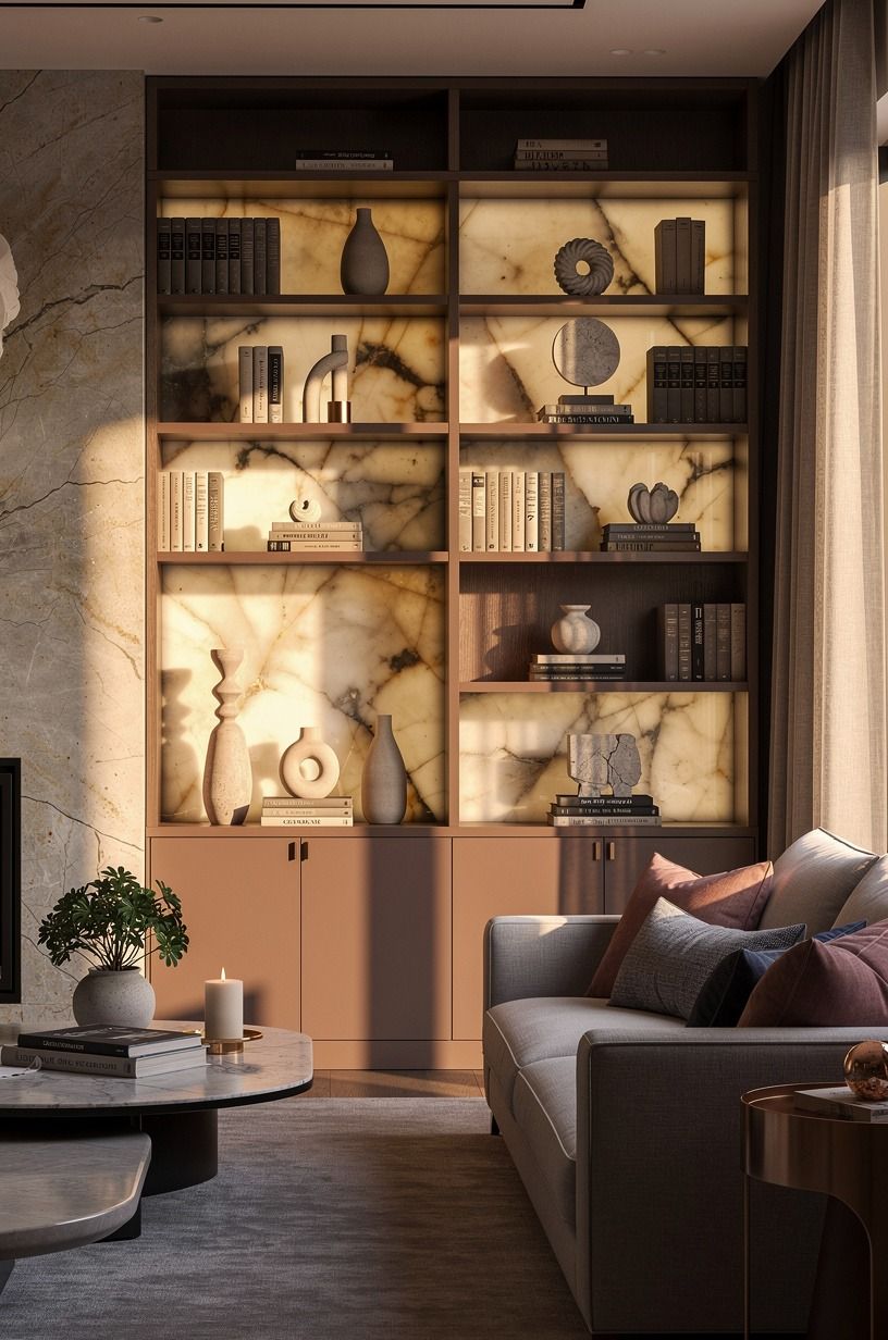 Add a library wall instead of more wall decor