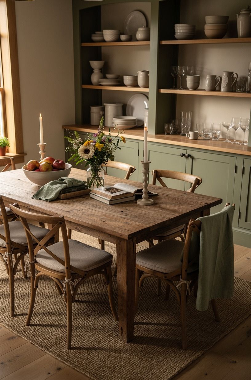 Let the dining table collect a little history