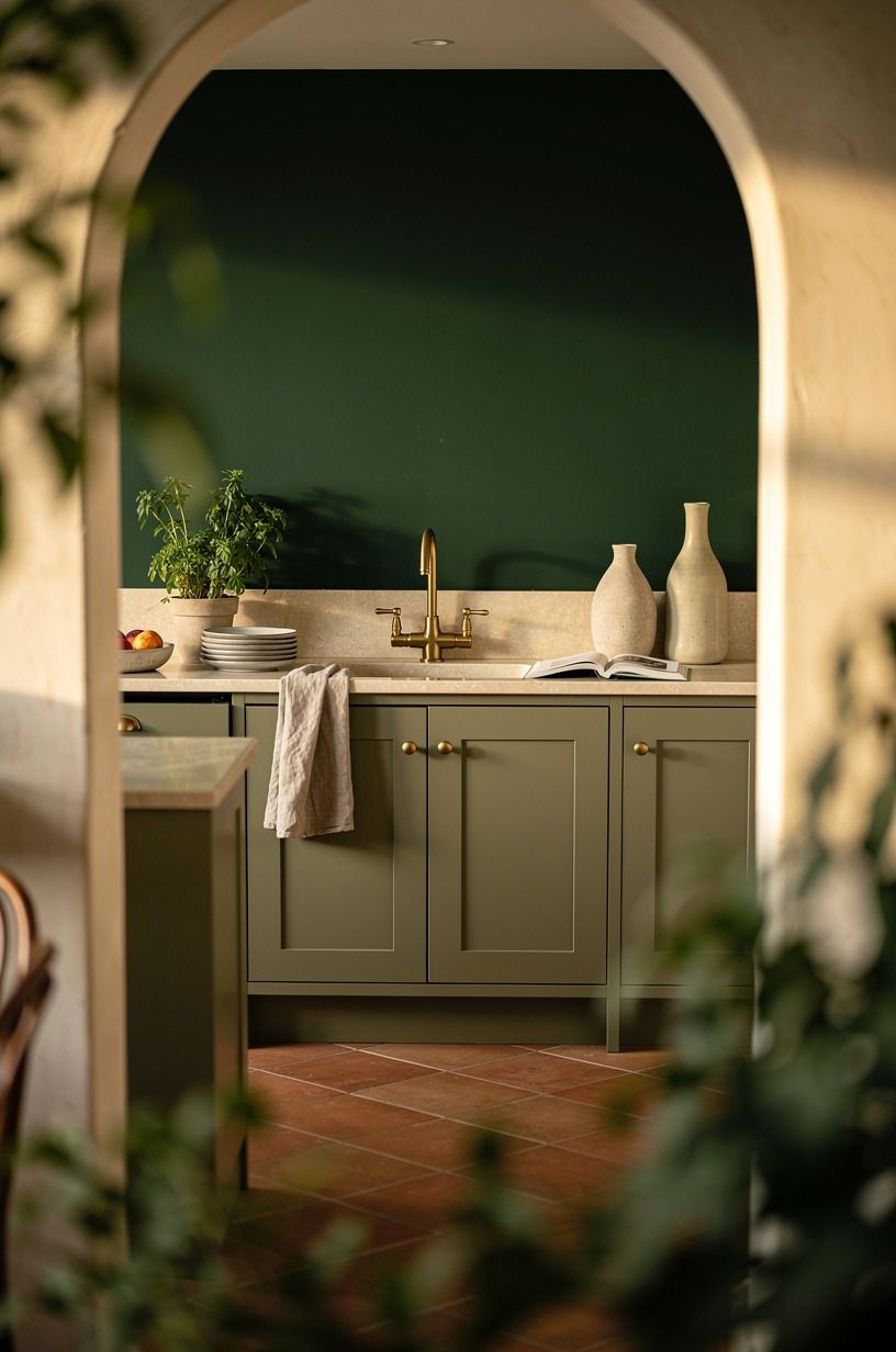 Add a Dark Accent With Farrow & Ball Studio Green
