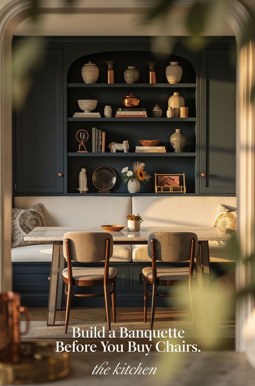 Build a Banquette Before You Buy Chairs