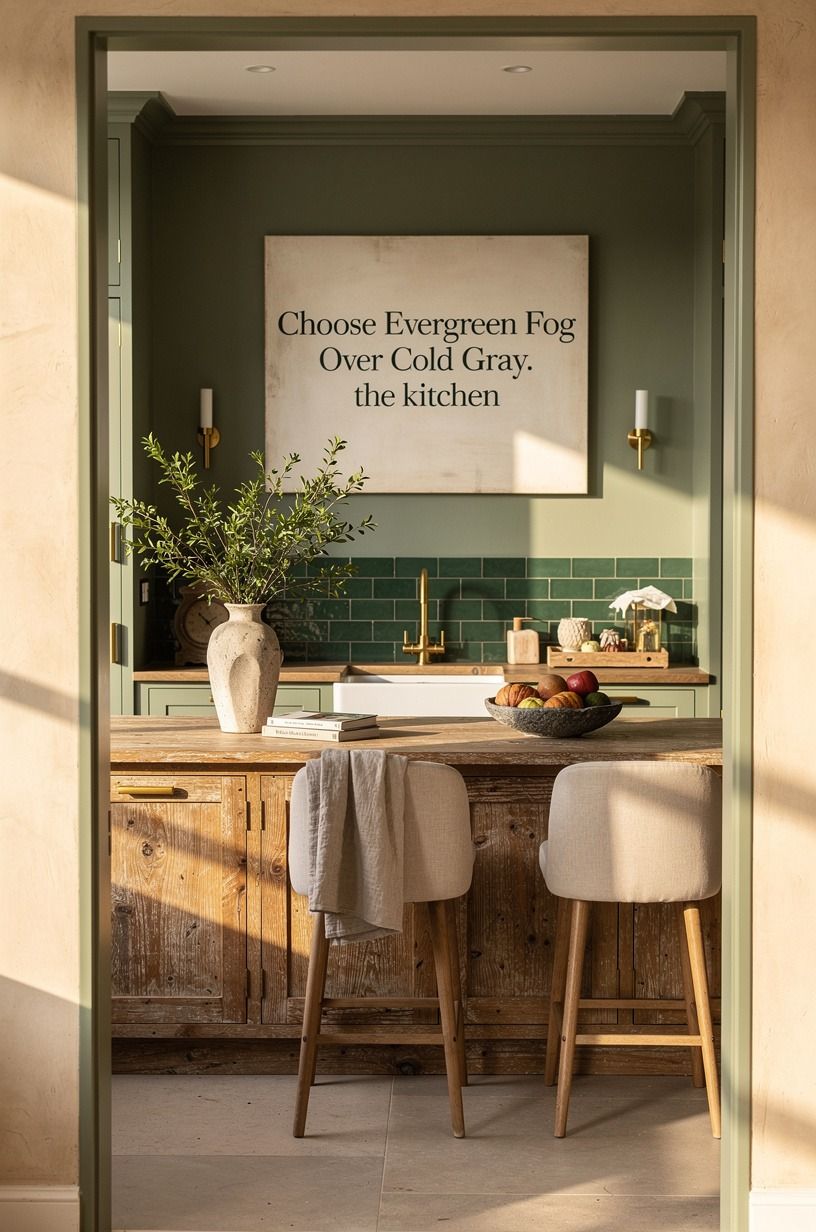 Choose Evergreen Fog Over Cold Gray