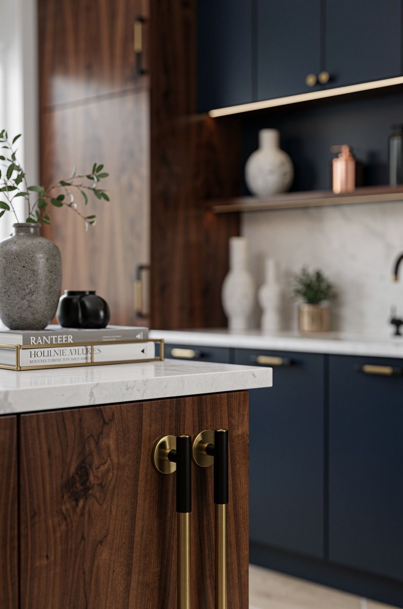 Mix Antique Brass With Matte Black, Carefully
