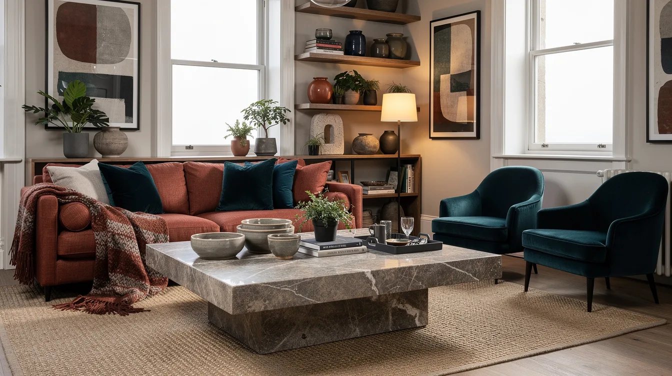 Ground the Room With a Mineral Surface