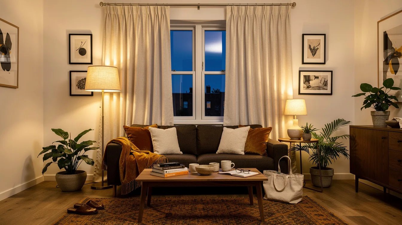 Hang Curtains From the Ceiling