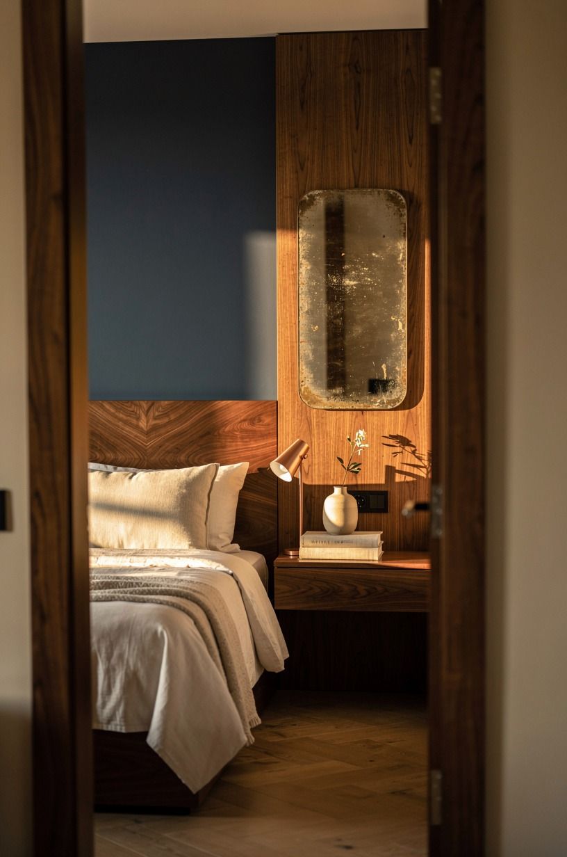 Hang a mirror that looks like it has a past