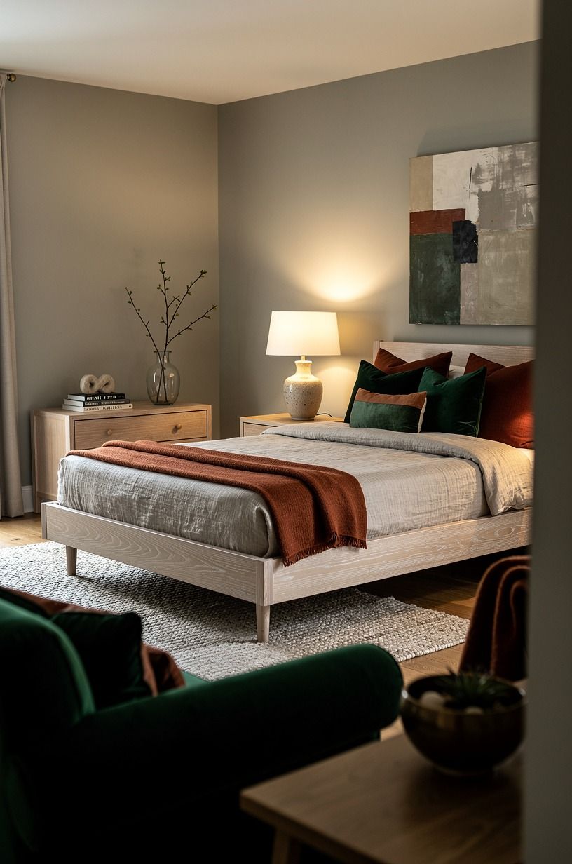 Try Benjamin Moore Pale Oak (OC-20) in a dim room