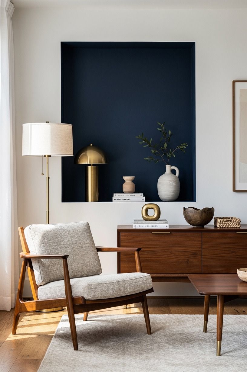 Paint a Recessed Niche in Hague Blue