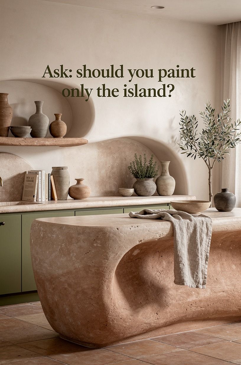 Ask: should you paint only the island?