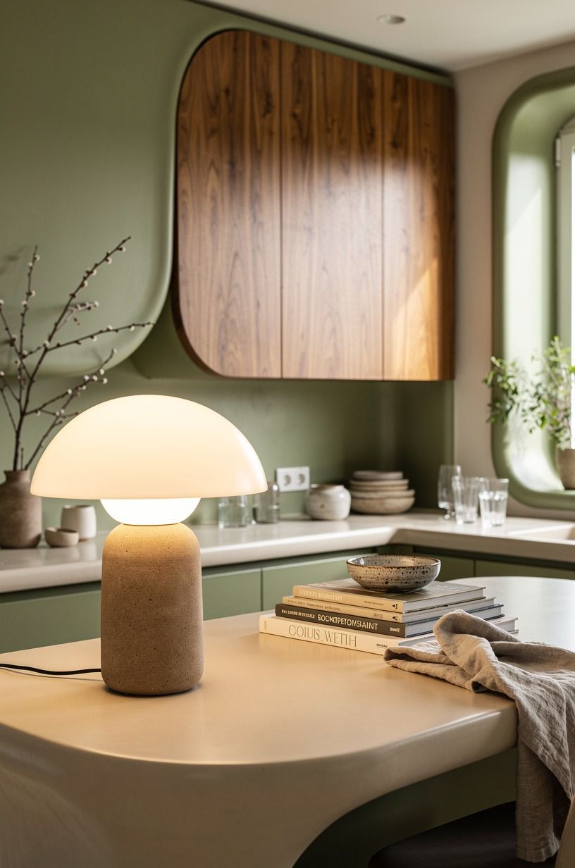 Put a real lamp on the counter