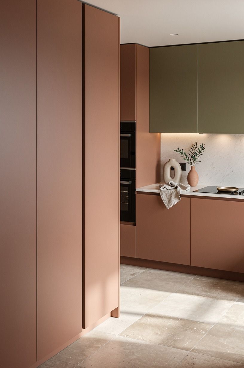 Spend where the cabinet doors meet the room