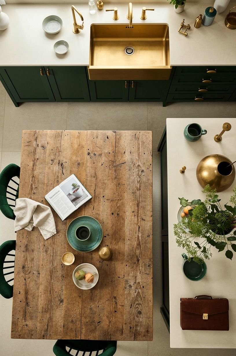 Add unlacquered brass where your hands land