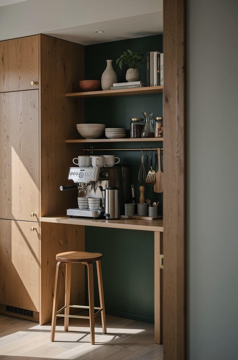 How to Design a Speakeasy Kitchen & Coffee Bar for a Vintage Twist - 14 Ideas