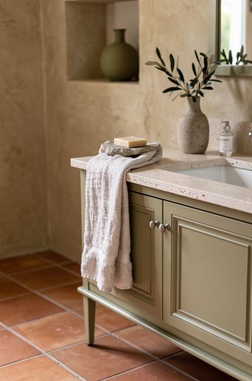 Choose a vanity that gives your floor air