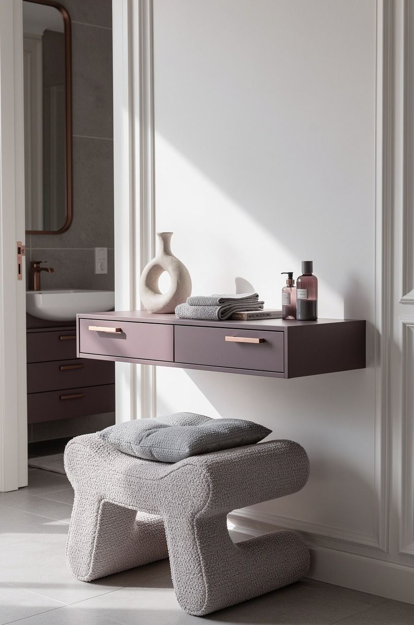 Float storage instead of adding a bulky cabinet