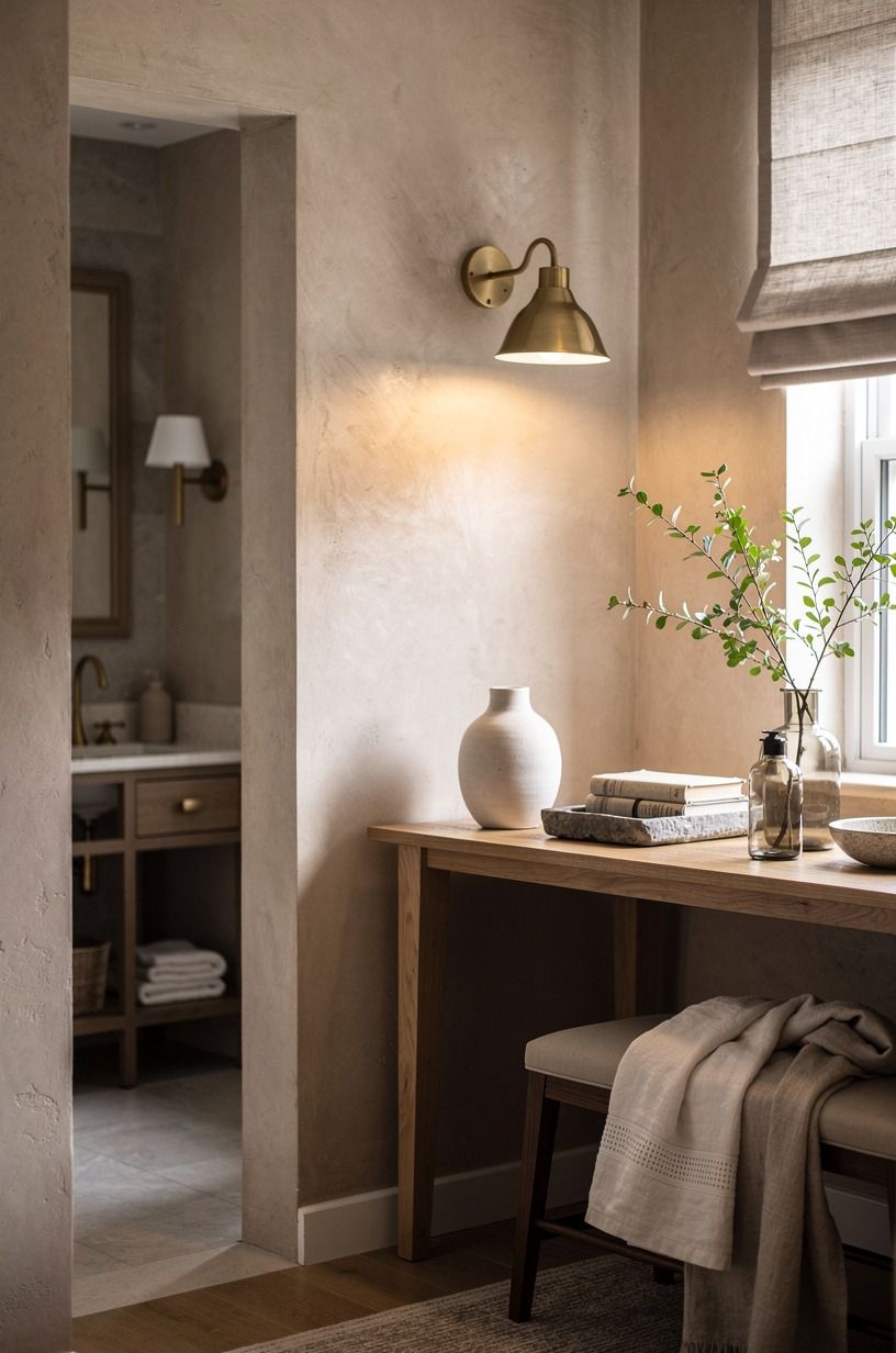 Try the Two-Wood Rule around a moody wall