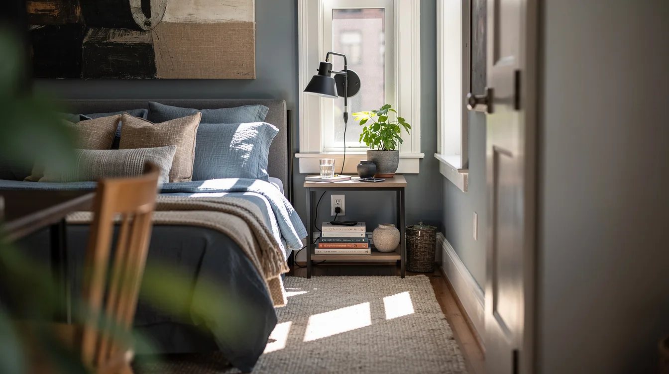 Hang a Plug-In Sconce Instead of Buying a Lamp Base